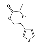 2-thiophen-3-ylethyl 2-bromopropanoate结构式