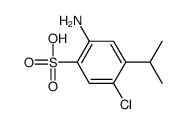 2-amino-4-isopropyl-5-chlorobenzenesulfonic acid structure