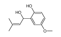 2-(1-Hydroxy-3-methyl-but-2-enyl)-4-methoxy-phenol Structure