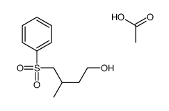 acetic acid,4-(benzenesulfonyl)-3-methylbutan-1-ol结构式