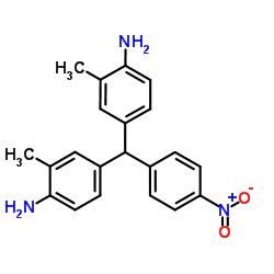 4-[(4-Amino-3-methylphenyl)-(4-nitrophenyl)methyl]-2-methylaniline结构式