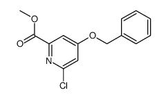 methyl 4-(benzyloxy)-6-chloropyridine-2-carboxylate Structure