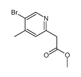 methyl 2-(5-bromo-4-methylpyridin-2-yl)acetate Structure
