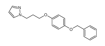 1-[3-(4-phenylmethoxyphenoxy)propyl]pyrazole Structure