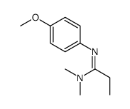 N'-(4-methoxyphenyl)-N,N-dimethylpropanimidamide结构式