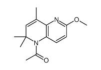 1-(6-methoxy-2,2,4-trimethyl-1,5-naphthyridin-1-yl)ethanone Structure