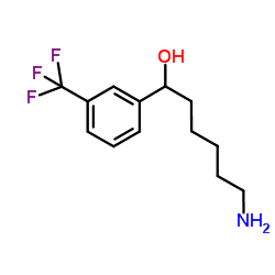 6-Amino-1-[3-(trifluoromethyl)phenyl]-1-hexanol结构式
