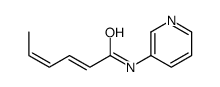 N-pyridin-3-ylhexa-2,4-dienamide Structure