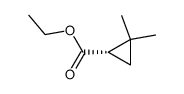 (S)-2,2-Dimethyl-cyclopropanecarboxylic acid ethyl ester结构式