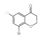 8-Bromo-6-chloro-2,3-dihydro-4H-chromen-4-one结构式