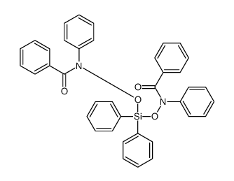 N-[(N-benzoylanilino)oxy-diphenylsilyl]oxy-N-phenylbenzamide结构式