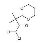 1,1-dichloro-3-(1,3-dioxan-2-yl)-3-methylbutan-2-one结构式