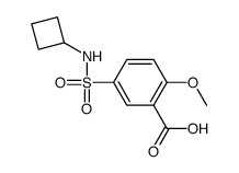 5-(cyclobutylsulfamoyl)-2-methoxybenzoic acid Structure