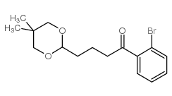 2'-BROMO-4-(5,5-DIMETHYL-1,3-DIOXAN-2-YL)BUTYROPHENONE结构式