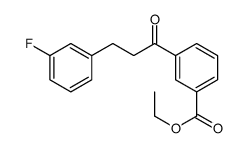 3'-CARBOETHOXY-3-(3-FLUOROPHENYL)PROPIOPHENONE结构式
