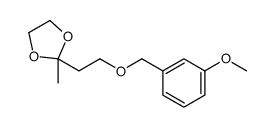 2-[2-[(3-methoxyphenyl)methoxy]ethyl]-2-methyl-1,3-dioxolane结构式