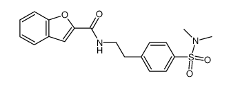 Benzofuran-2-carboxylic acid [2-(4-dimethylsulfamoyl-phenyl)-ethyl]-amide Structure