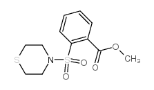 methyl 2-thiomorpholin-4-ylsulfonylbenzoate Structure