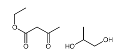 ethyl 3-oxobutanoate,propane-1,2-diol结构式