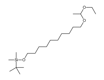 tert-butyl-[10-(1-ethoxyethoxy)decoxy]-dimethylsilane结构式