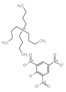 1-Butanaminium, N,N,N-tributyl-, salt with 2,4,6-trinitrophenol (1:1) (9CI) Structure