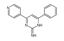 4-phenyl-6-pyridin-4-ylpyrimidin-2-amine Structure