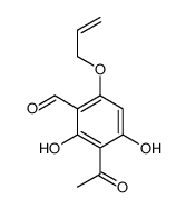 3-acetyl-2,4-dihydroxy-6-prop-2-enoxybenzaldehyde Structure