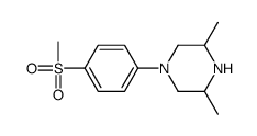 3,5-dimethyl-1-(4-methylsulfonylphenyl)piperazine结构式