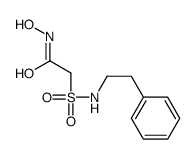 N-hydroxy-2-(2-phenylethylsulfamoyl)acetamide结构式