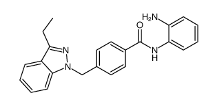N-(2-aminophenyl)-4-[(3-ethylindazol-1-yl)methyl]benzamide结构式