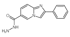 Imidazo[1,2-a]pyridine-6-carboxylicacid, 2-phenyl-, hydrazide结构式