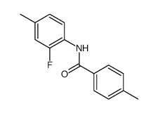 Benzamide, N-(2-fluoro-4-methylphenyl)-4-methyl Structure