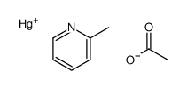 mercury(1+),2-methylpyridine,acetate结构式