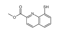 methyl 8-sulfanylquinoline-2-carboxylate结构式
