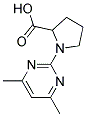 1-(4,6-DIMETHYLPYRIMIDIN-2-YL)PYRROLIDINE-2-CARBOXYLIC ACID结构式