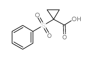 1-(benzenesulfonyl)cyclopropane-1-carboxylic acid结构式