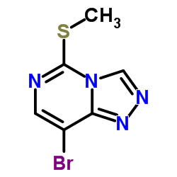 8-Bromo-5-(methylthio)[1,2,4]triazolo[4,3-c]pyrimidine Structure