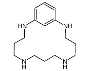 2,6,10,14-tetraazabicyclo[13.3.1]octadeca-1(19),15,17-triene结构式