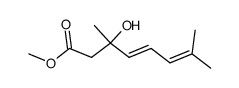 3-hydroxy-3,7-dimethyl-octa-4,6-dienoic acid methyl ester Structure