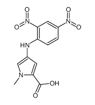 4-(2,4-dinitro-anilino)-1-methyl-pyrrole-2-carboxylic acid结构式