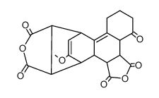 2-Methoxy-9,10,11,12-tetracarboxy-1,4,5,6,7,8,9,10,10a-decahydro-1,4-aethanophenanthren-dianhydrid结构式