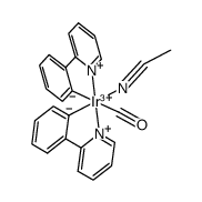 [Ir(2-phenylpyridinato)2(CO)(NCMe)](1+) Structure