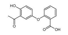 2-(3-acetyl-4-hydroxy-phenoxy)-benzoic acid Structure