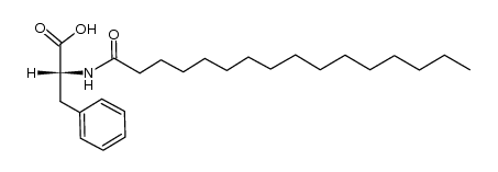 N-Hexadecanoyl-D-phenylalanine structure