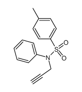 4-methyl-N-phenyl-N-(prop-2-yn-1-yl)benzenesulfonamide结构式