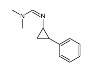 N,N-dimethyl-N'-(2-phenylcyclopropyl)methanimidamide结构式