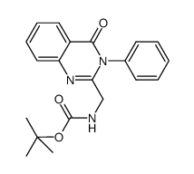 tert-butyl (4-oxo-3-phenyl-3,4-dihydroquinazolin-2-yl)methylcarbamate结构式