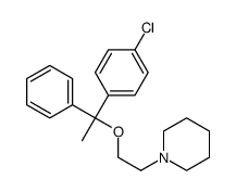 1-[2-[1-(4-chlorophenyl)-1-phenylethoxy]ethyl]piperidine Structure
