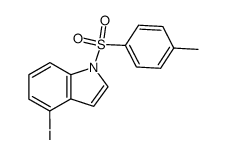 4-iodo-1-(p-toluenesulfonyl)indole结构式