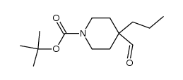 tert-butyl 4-formyl-4-propylpiperidinecarboxylate结构式